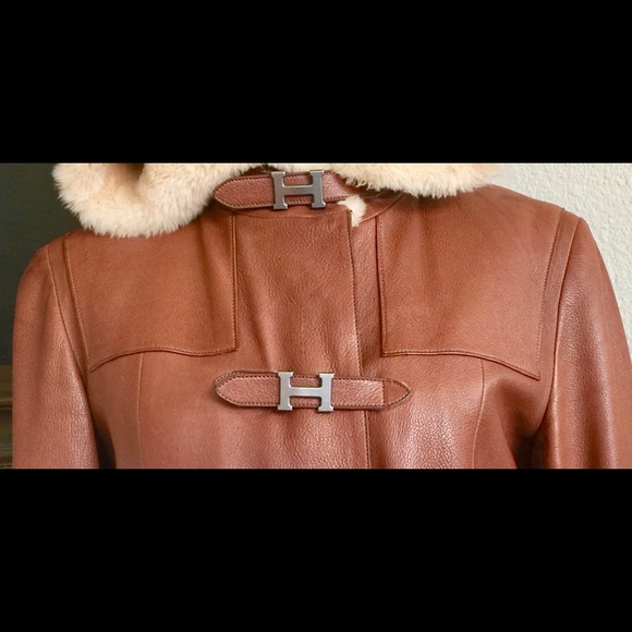 SOLD in my other stor Hermes Brwn Constance Coat 6 - Picture 5 of 8